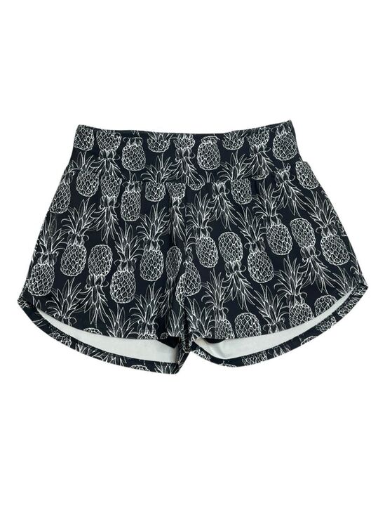 No Brand Pants - Love Fitness Pineapple Runners Athletic Shorts Black Size Large